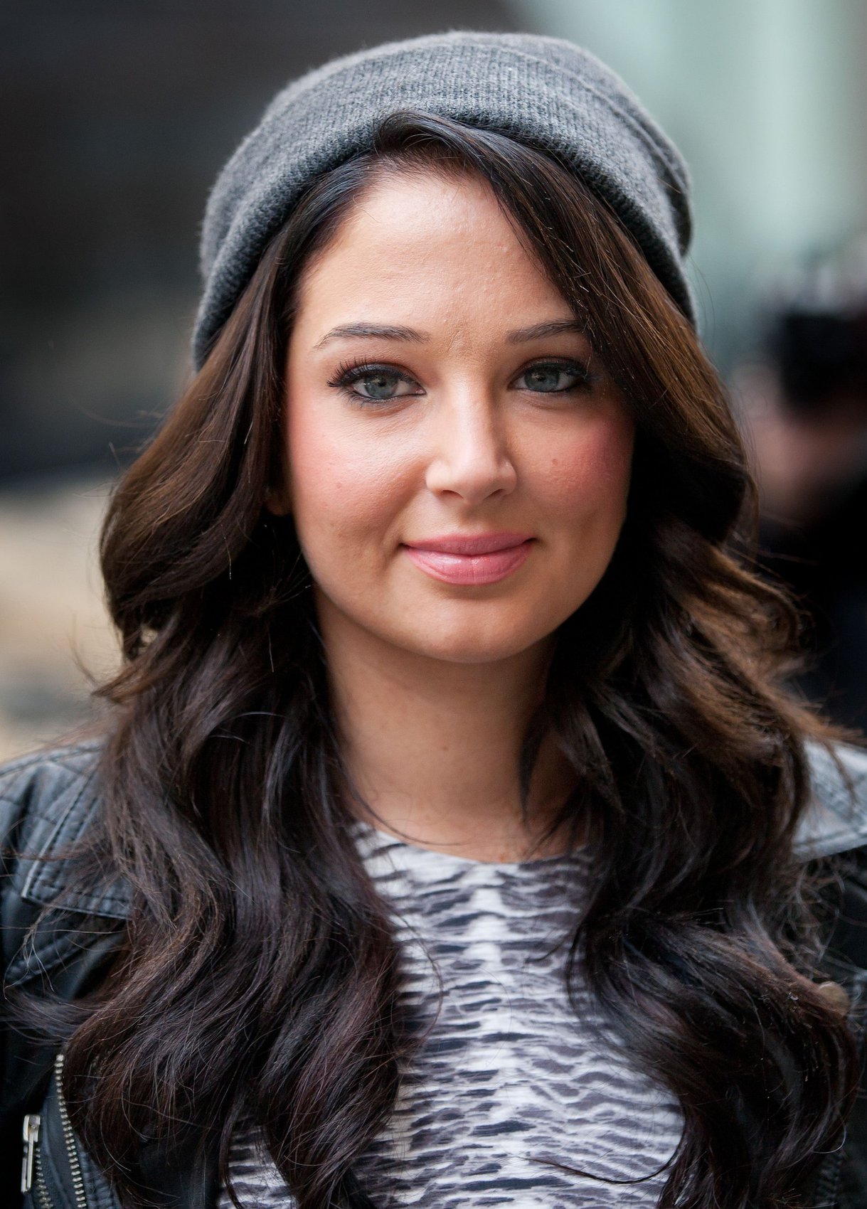 Tulisa Contostavlos outside BBC Radio One in London October 3, 2012 