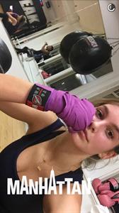 Camila Morrone taking a selfie