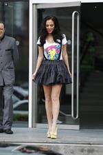 Tulisa Contostavlos - Leaving The Lowry Hotel in Manchester Heading to X Factor (June 5, 2012)