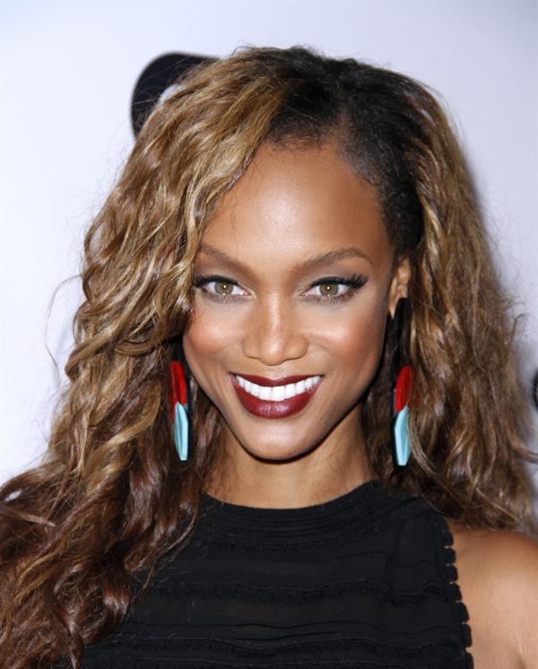 Tyra Banks at premiere of America's Next Top Model College Edition, August 22, 2012
