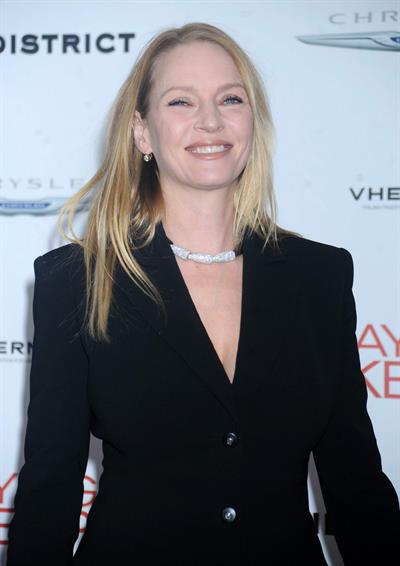Uma Thurman New York Premiere of 'Playing for Keeps' presented by The Cinema Society & Film District December 5 