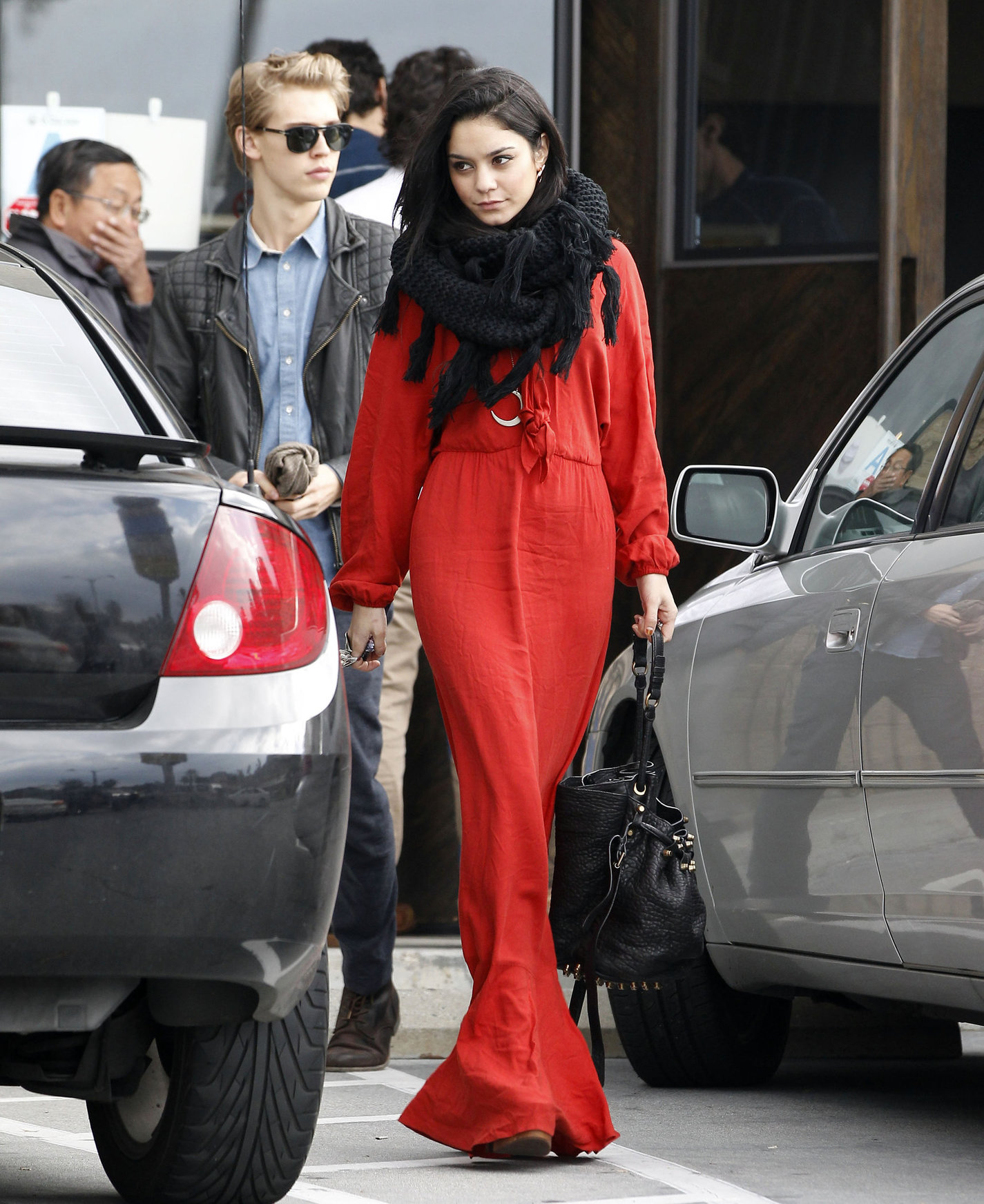 Vanessa Hudgens - headed to church in Hollywood 12/30/12  