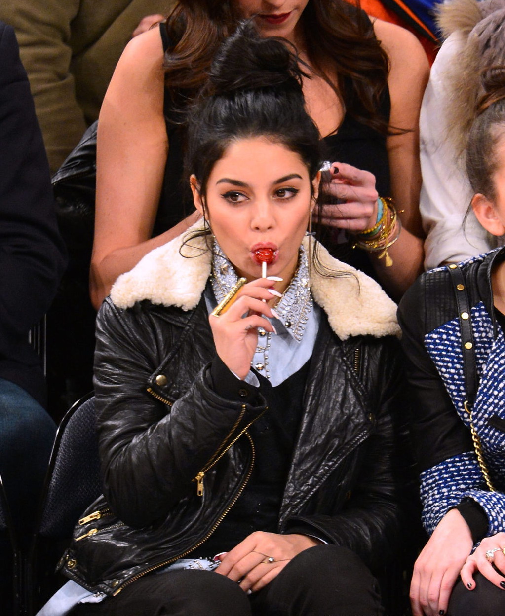 Vanessa Hudgens at Dallas Mavericks vs New York Knicks Game 9/11/12 