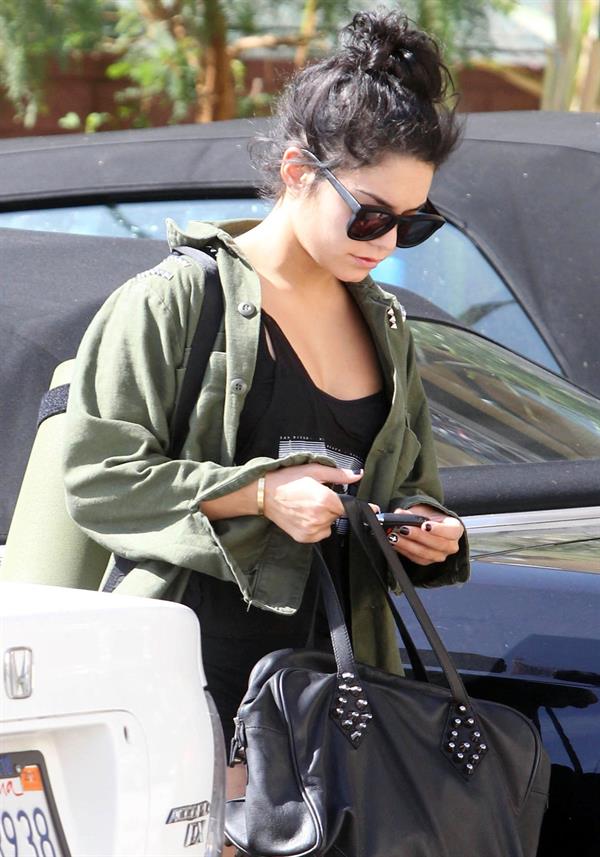 Vanessa Hudgens heading to a gym in LA October 3, 2012 