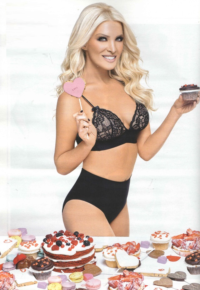 Katerina Kainourgiou in lingerie