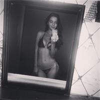 Valeriya Volkova in a bikini taking a selfie