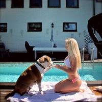 Anna Nyström in a bikini