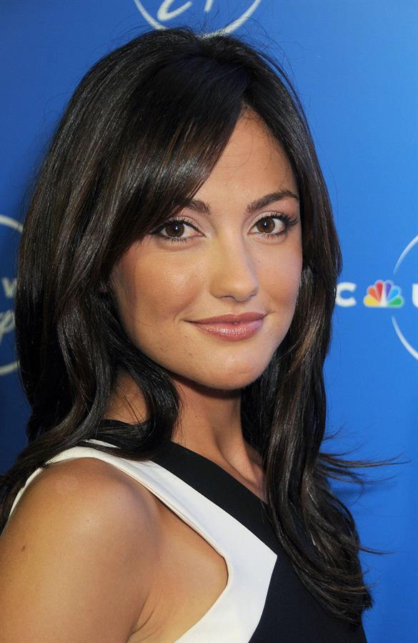 Minka Kelly NBC Universal Experience at Rockefeller Center as part of Upfront Week on May 12, 2008 