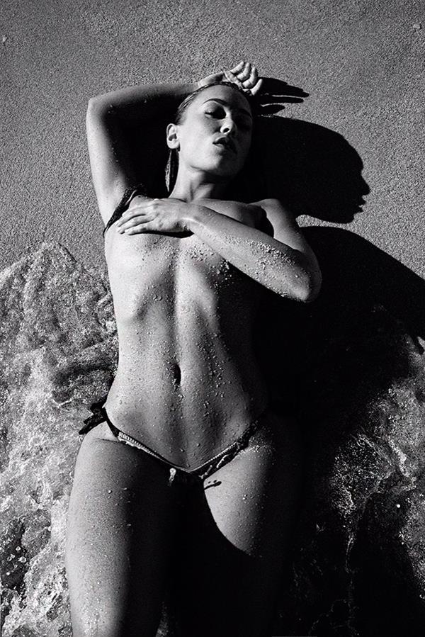 Nicole Mejia in a bikini