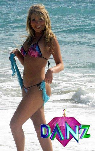 Yamna Lobos in a bikini