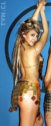 Yamna Lobos in a bikini