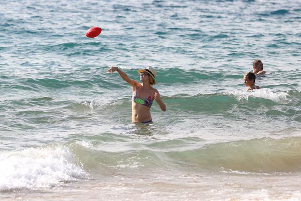 Candice Accola in bikini on the beach in Maui, April 15, 2014