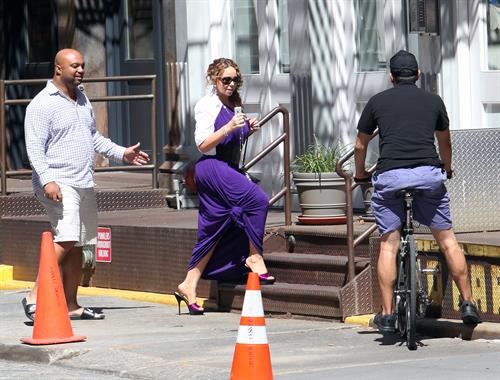 Mariah Carey strolls around New York City August 25, 2014