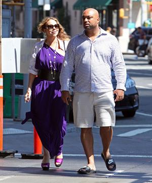 Mariah Carey strolls around New York City August 25, 2014