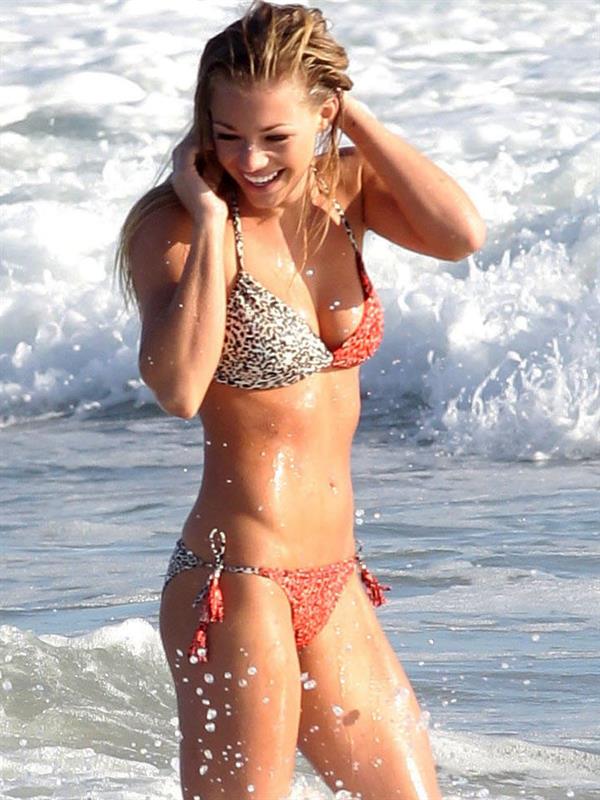 Nikki Leigh in a bikini