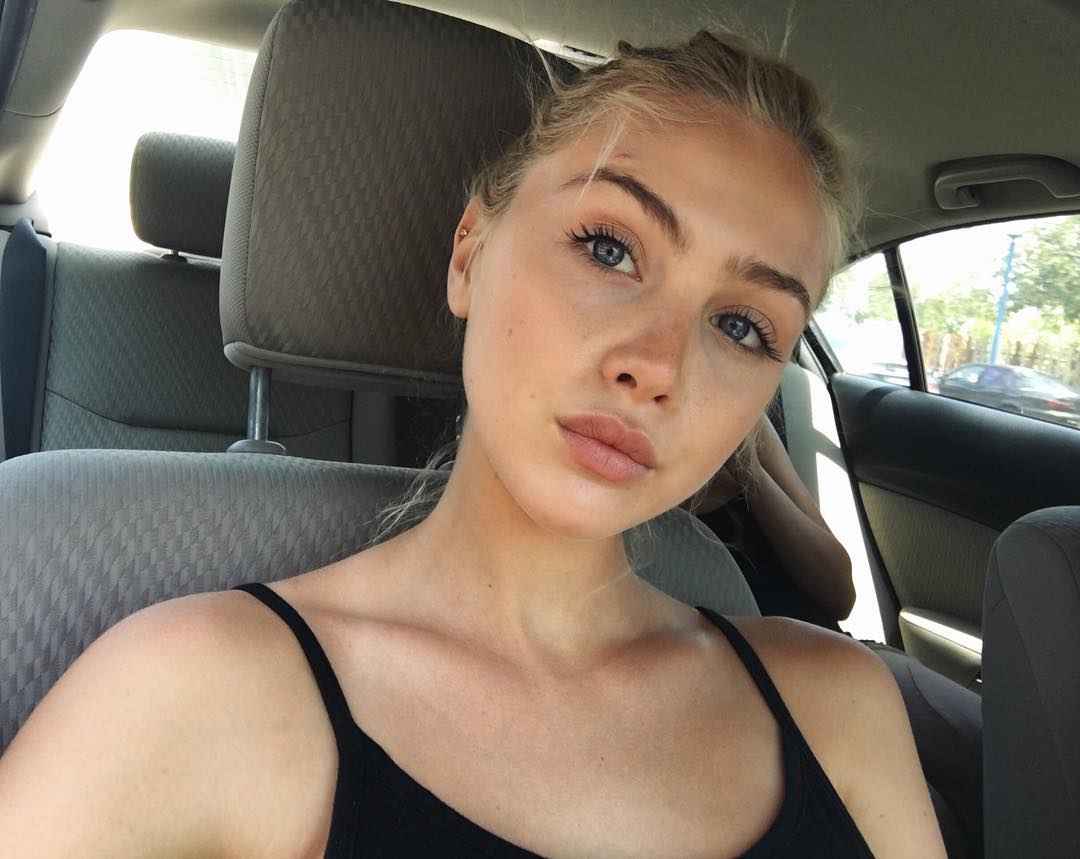 Taylor Godfrey taking a selfie