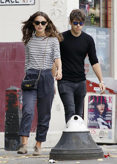 Keira Knightly & husband James Righton out shopping in North London September 3, 2014