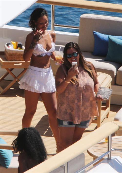 Rihanna in Calvi, Corsica