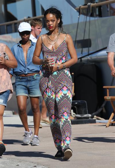 Rihanna in Calvi, Corsica