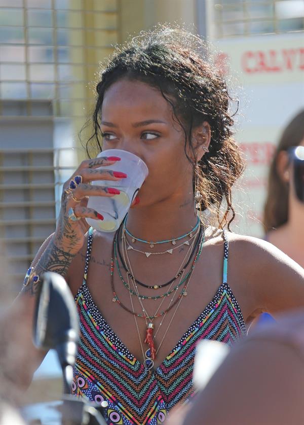 Rihanna in Calvi, Corsica