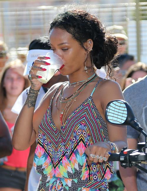 Rihanna in Calvi, Corsica