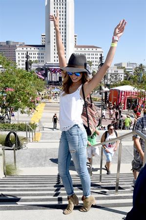 Jamie Chung at the 2014 Budweiser Made in America Festival in Los Angeles on August 30, 2014
