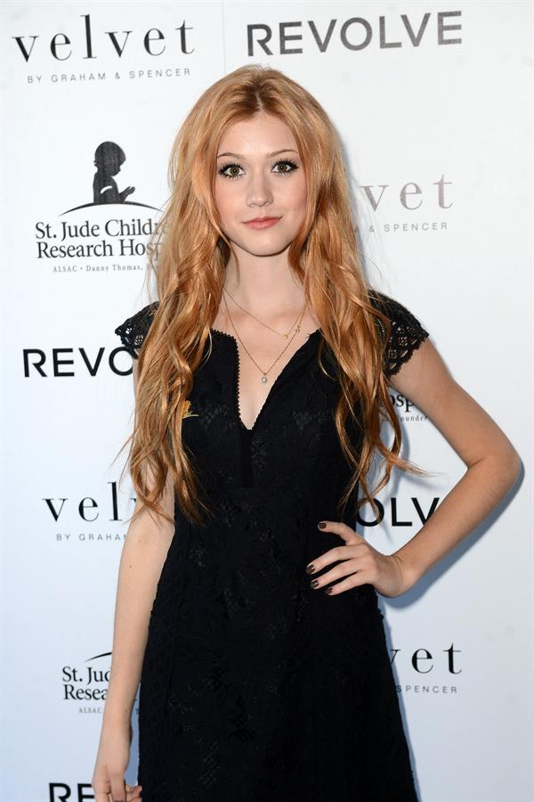 Katherine McNamara at the launch of Velvets Join The Fight Against Childhood Cancer collection August 27, 2014