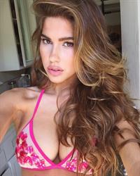 Kara del Toro in lingerie taking a selfie