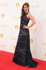 Debra Messing at the 66th annual Primetime Emmy Awards, August 25, 2014