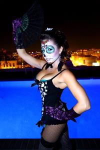 Emily Tisdale in lingerie