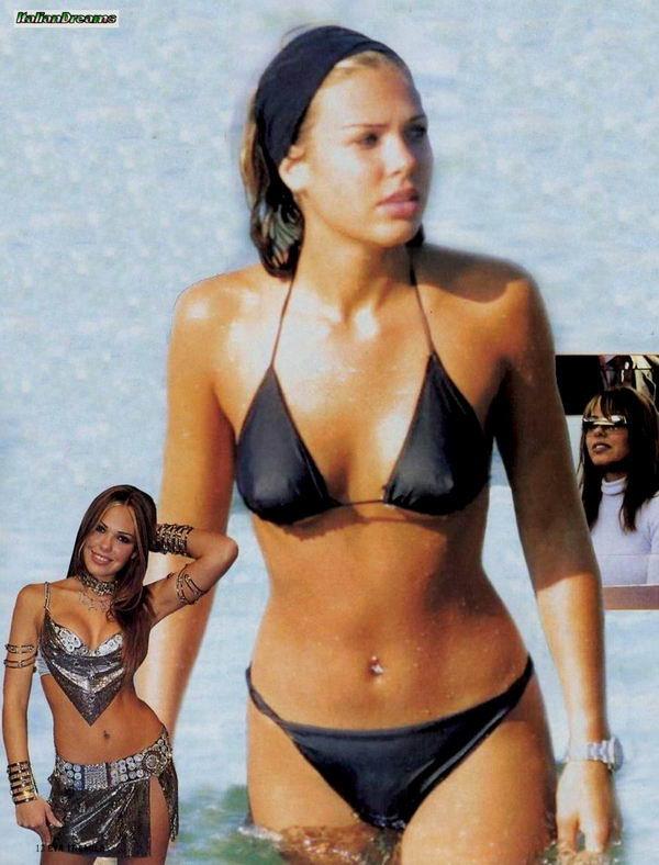 Ilary Blasi in a bikini