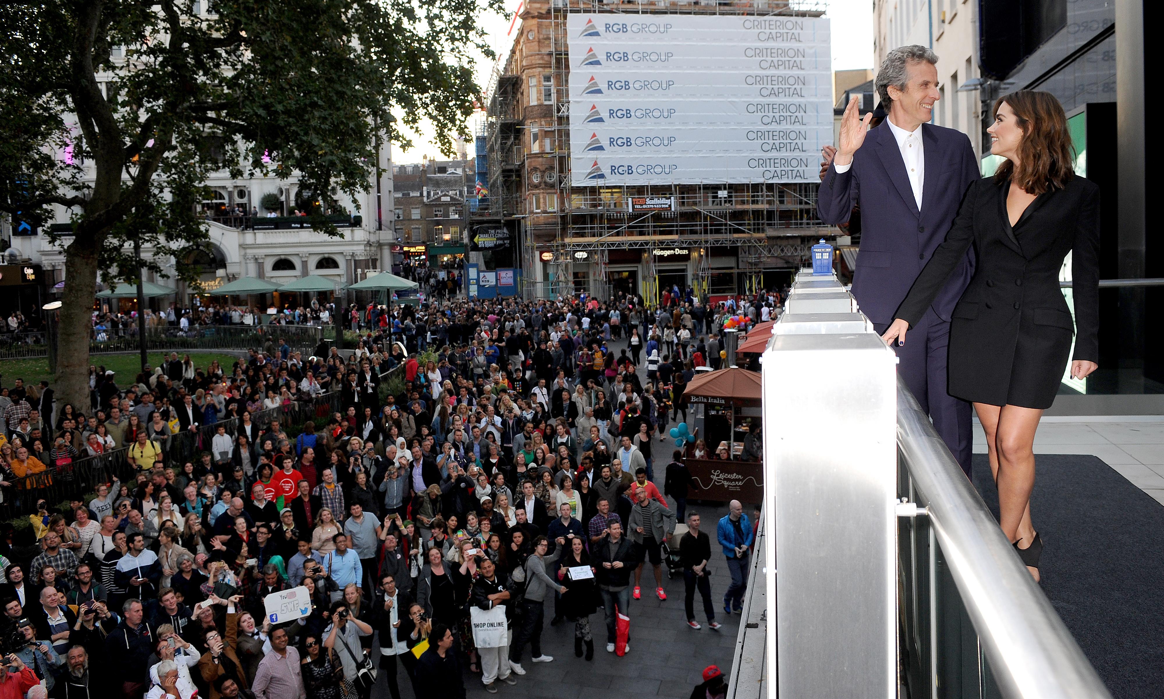 Jenna Coleman Dr. Who premiere in London August 23, 2014