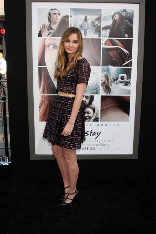 Liana Liberato at the premiere of If I Stay August 20, 2014