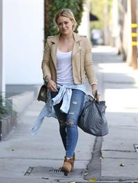 Hilary Duff leaving the gym in West Hollywood