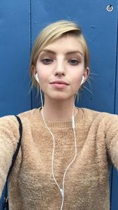 Niamh Adkins taking a selfie