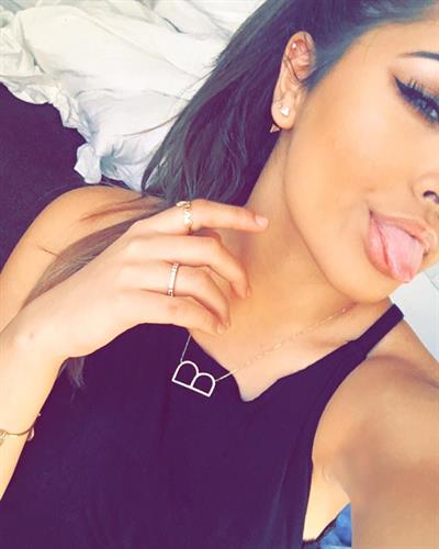 Becky G taking a selfie