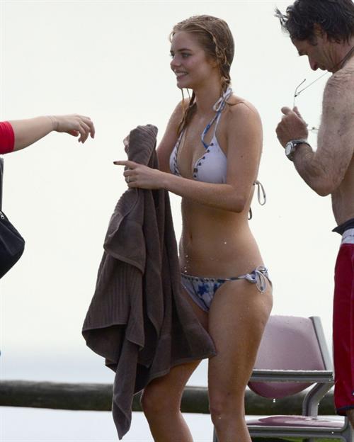 Samara Weaving in a bikini