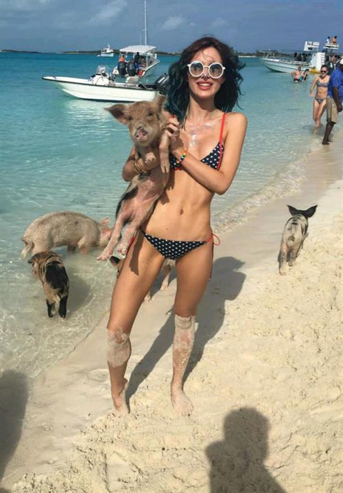 Bella Thorne in a bikini