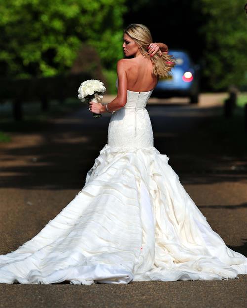 Abigail Clancy wedding day June 30, 2011