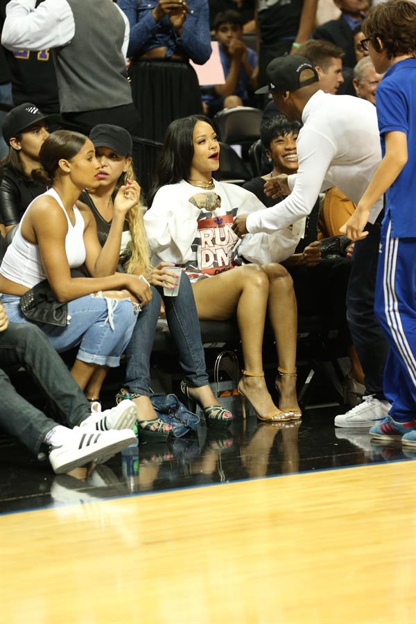 Rihanna at 2014 Summer Classic Charity Basketball Game, NYC August 21, 2014