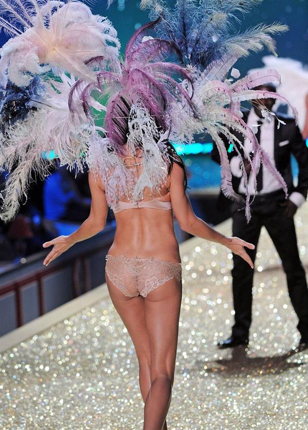 Adriana Lima on the runway at Victoria's Secret Fashion Show 2010