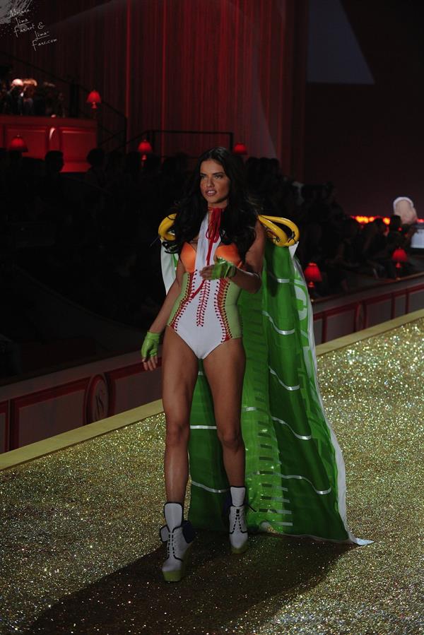 Adriana Lima on the runway at Victoria's Secret Fashion Show 2010