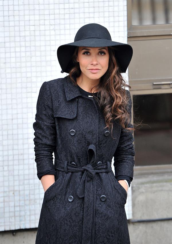 Myleene Klass Outside London Studios - Jan 22, 2013 