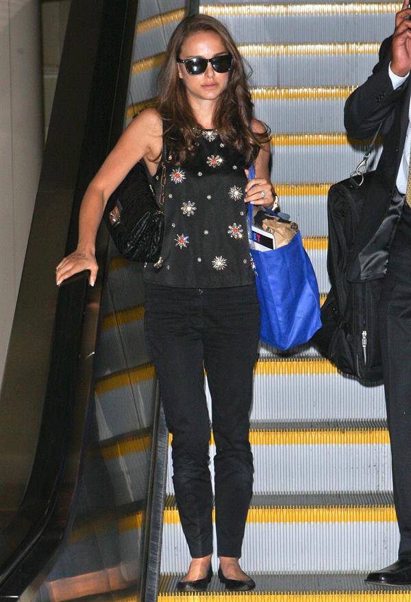 Natalie Portman Arriving on a flight at LAX airport - September 19, 2012 