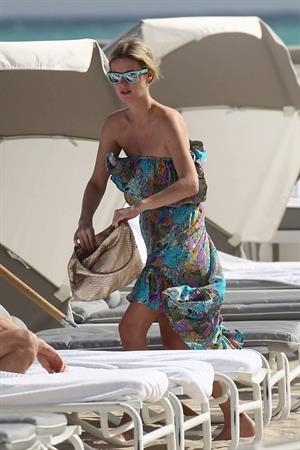 Nicky Hilton Hotel pool in Miami - December 31, 2012