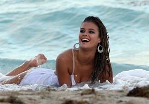 Nina Agdal (94) Photoshoot for Bebe in Miami - November 12, 2013 