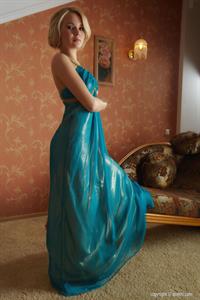 Talia takes off her blue dress