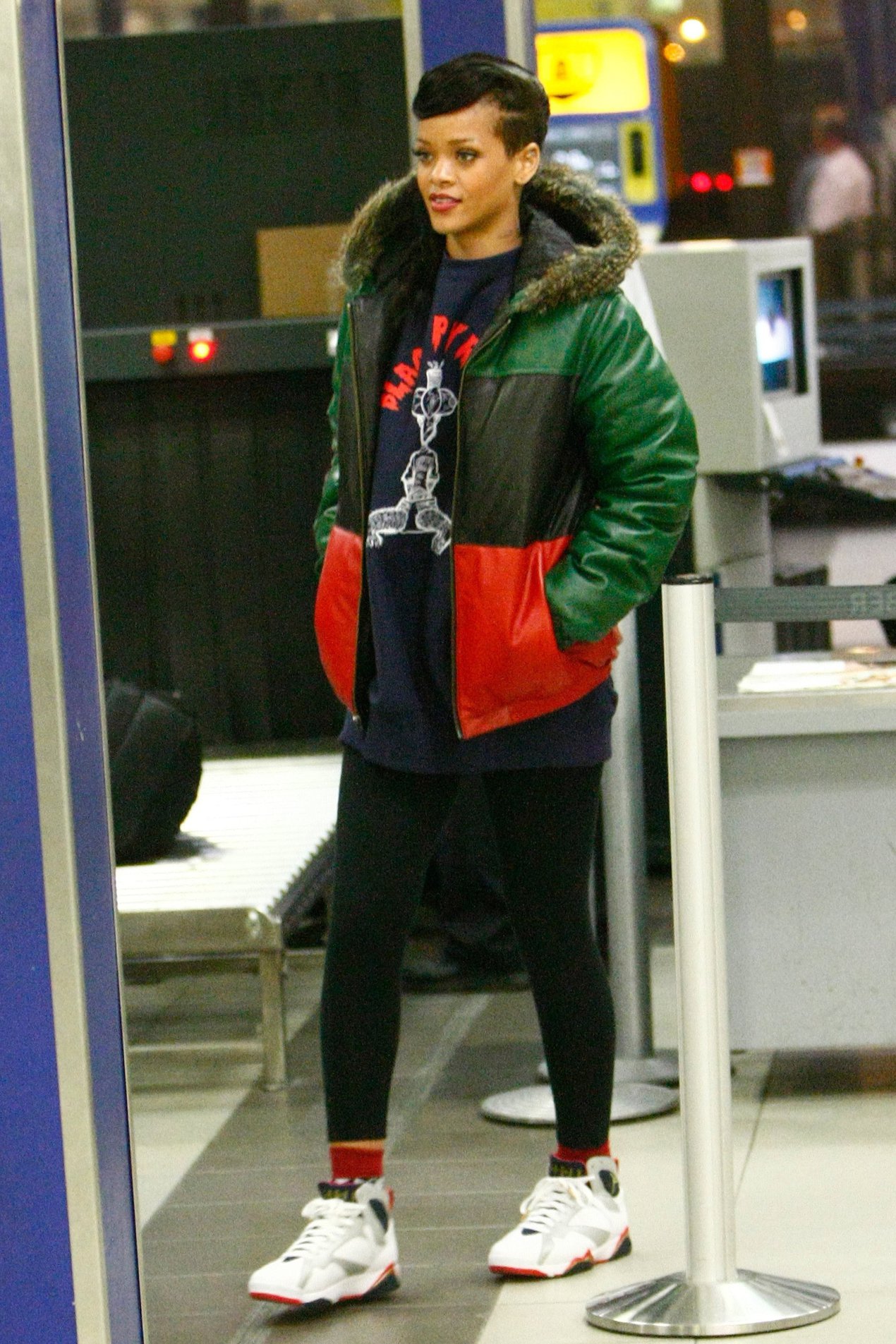 Rihanna Makes her way through Berlin Schonefeld Airport, Germany (November 19, 2012) 