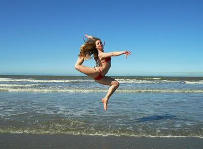Verona Van De Leur in a bikini