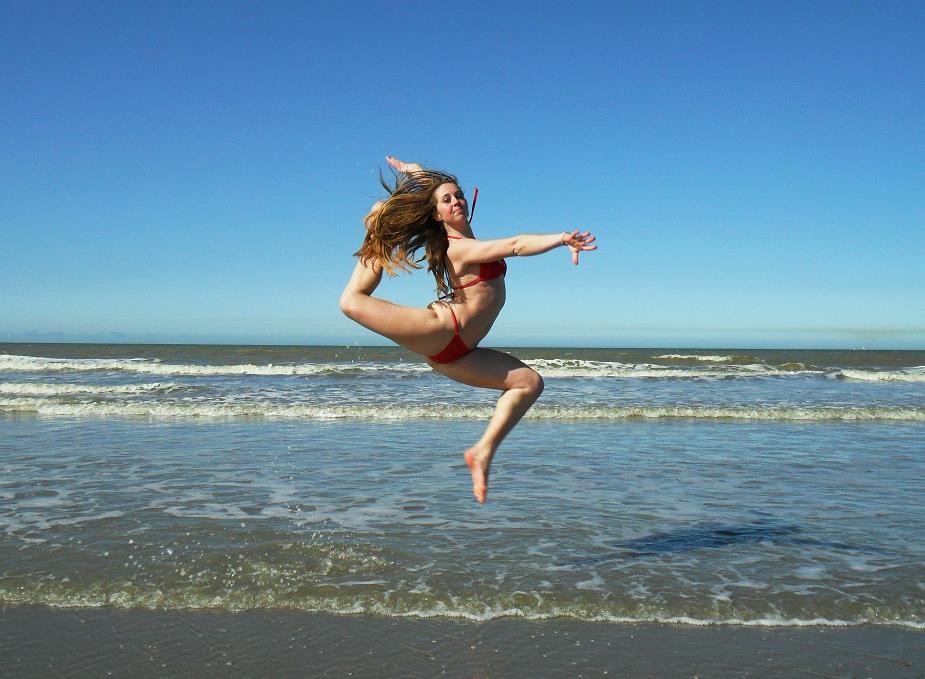Verona Van De Leur in a bikini